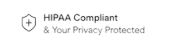 A shield icon showing our HIPAA Compliance